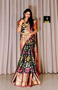 Banarasi Handloom fiesta y boda Los mejores saris al por mayor en India - Product Image 4