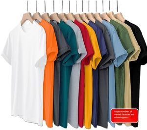 Bangladesh China Factory Price 180g Combed Cotton Eco-Friendly Crew Neck Solid Color Straight Cut Short Sleeve Casual T <b>Shirt</b> - Product Image 1
