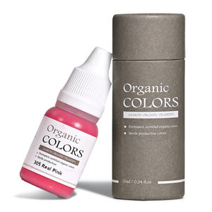Encre de tatouage organique Lashmonster Ombre Color 305 Real Pink Microblading Pigment 10ml Manuel Semi-permanent Permanent pour les lèvres Non - Product Image 1