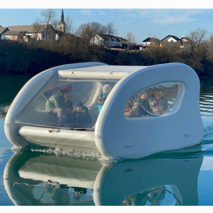 Kommerzielles Drop-Stitch Tragbares 4,5m Aufblasbares Yacht für 6 Personen Aufblasbares Hausboot für Meeresurlaub - Product Image 2