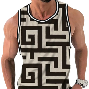 Camiseta sin mangas de alta calidad al por mayor mejor diseño camiseta sin mangas para hombre - Product Image 1
