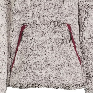 Top personalizado peso pesado de gran tamaño pulóver hombres Sherpa polar sudaderas con capucha/Talla grande transpirable hombres Sherpa polar sudaderas con capucha - Product Image 4