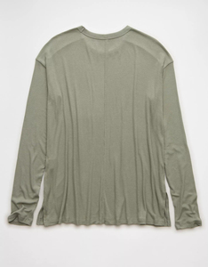 Top CORTO BÁSICO informal de alta calidad, blusas de moda para mujer, proveedores, camiseta transpirable de manga larga raglán, servicio OEM para mujer - Product Image 2