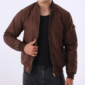 Veste bomber pour homme, personnalisée OEM, imperméable, fermeture éclair sur le devant, logo, haute qualité, coupe-vent, séchage rapide, respirante, pour l'extérieur - Product Image 2