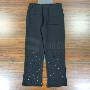 Offre Spéciale Straight Hommes Strass Baggy Joggers Concevez Votre Propre Produit Strass Baggy Joggers - Product Image 2