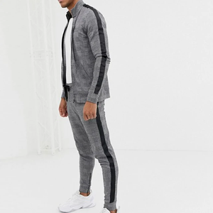 Survêtement d'entraînement en polaire pour hommes, nouveau design, deux pièces pour le jogging d'hiver - Product Image 2