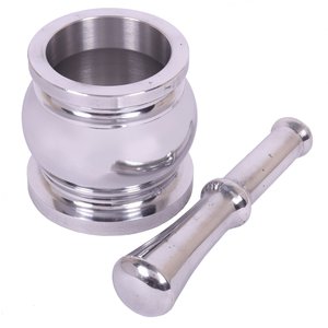 Mortero y mortero tradicional Khal Batta de cocina con revestimiento de acero inoxidable para especias y hierbas - Product Image 2