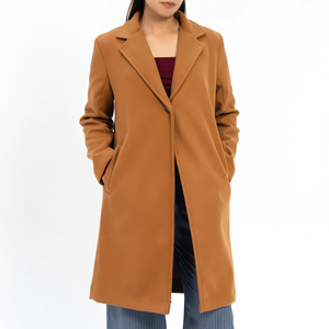 Abrigo Largo de Invierno para Mujer, de Lana de Oveja de Primera Calidad, Tejido, Resistente al Viento, Relleno de Plumas, Cálido, Estilo Urbano, Transpirable e Informal - Product Image 2