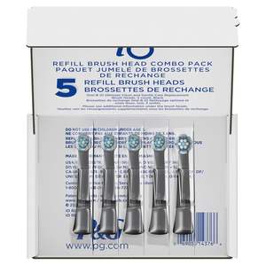 Têtes de brosse de rechange Oral-B iO Ultimate Clean, lot de 5, 4 Ultimate Clean + 1 Gencives et Sensibles Noir - Product Image 6