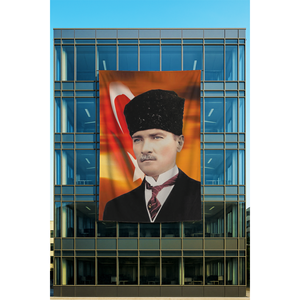 Rachel AS0289 Digital Printed <b>Poster</b> Featuring Atatrk on Fabric - Product Image 1