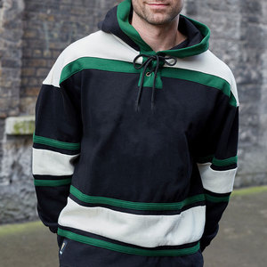 Sudadera con capucha de hockey sobre hielo GSM 460 de peso pesado para hombre con logotipo personalizado, camiseta de hockey sobre hielo con hombros caídos, diseño personalizado OEM - Product Image 1