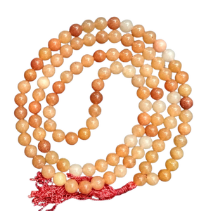 Perles d'aventurine rouge mala en pierre de haute qualité guérison perles de collier en cristal mala naturel 108 grossiste en cristal de pierres précieuses naturelles - Product Image 2
