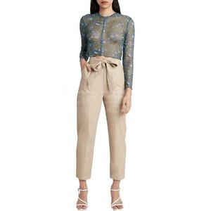 Pantalones de cuero de mujer personalizados Diseño original Ropa de moda Nuevo precio al por mayor - Product Image 5