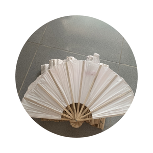 VENTILADOR DE MANO PLEGABLE CON BUEN PRECIO Y HERMOSO COLOR/NUEVOS DISEÑOS HANDFAN VENTILADOR DE PAPEL DE BAMBÚ/VENTILADOR DE PAPEL CON LOGOTIPO PERSONALIZADO - Product Image 1