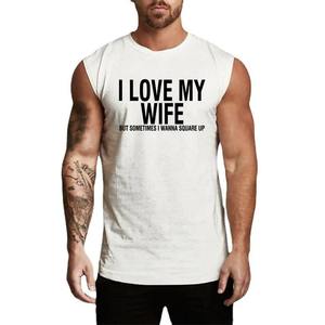 Gym Running Workout Sleeveless T-Shirt Cotton Breathable Tank Tops <b>Men's</b> Bodybuilding Fitness Sportswear Training Muscle Vests - Product Image 6