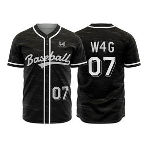 Camiseta de Béisbol y Softbol con Botones para Deportes Unisex, Camiseta de Béisbol al Por Mayor con Logotipo Personalizado - Product Image 3