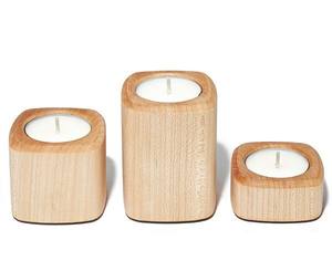 Portavelas de Madera de Diseño para Decoración del Hogar, Espacios de Oficina Corporativa y Decoración Festiva - Product Image 1