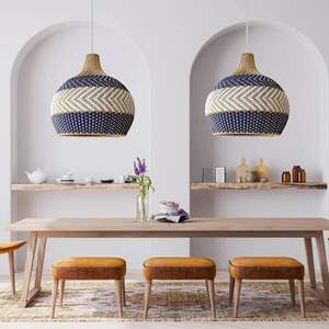 Lamp Shades & Covers <b>Rattan</b> Hand Woven Home Decor Ceiling <b>Pendant</b> <b>Lights</b> Modern Chandelier Lightings - Product Image 2
