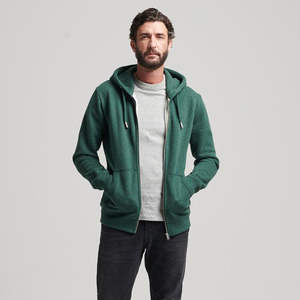 Haute qualité hommes 500Gsm épais fermeture éclair à capuche coton mélangé surdimensionné Boxy Fit culture fermeture éclair personnalisé goutte épaule à capuche hommes - Product Image 2