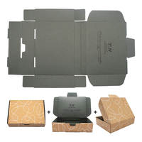 Boîtes d'emballage cadeau personnalisées en carton kraft ondulé, pliables, avec revêtement UV, doublure en éponge, pour chaussettes, fourrure, recyclables