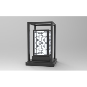 DNT.004.03 Lampe de jardin LED Premium Blanc Chaud, Lampes de paysage en fer et aluminium, Alimentation CA, IP65 pour l'aménagement paysager d'hôtels - Product Image 2