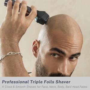Tondeuse à Cheveux Portable Tout-en-un pour Hommes, Kit de Toilettage Barbe et Cheveux, Rasoirs à Lames Ajustables pour Visage et Tête - Product Image 5