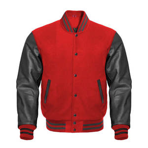 Veste universitaire personnalisée pour homme en laine, col montant, anti-UV, durable, respirante, style lycée et université - Product Image 1