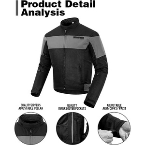 New Customized Cordura Motorcycle <b>Racing</b> <b>Jacket</b> High Quality % Nylon Breathable Winter Auto <b>Racing</b> Wear - Product Image 3