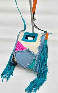 Pochette élégante de qualité supérieure, broderie de fil perlé, pochette artisanale décorative pour femmes - Product Image 5