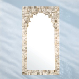 Arched Mother of <b>Pearl</b> Wall Mirror Handmade Shell Inlay <b>Frame</b> Luxury For Home Living Room Wall Decorative Mirror - Product Image 6