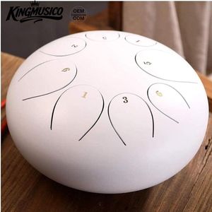 Tambour à langue en acier noir de 8 pouces à 8 notes, type Handpan et Chakra, avec sac et maillet GRATUITS - Vente en gros - Product Image 3