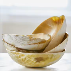 Bol en corne de buffle fait à la main pour ustensiles de cuisine Bol en corne profonde pour taille personnalisée et moyenne Toutes les tailles de bol par l'artisanat en croissant - Product Image 4