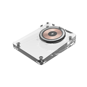 Cargador inalámbrico magnético transparente Estación de carga inalámbrica rápida de 15W con almohadilla de carga rápida de luz nocturna para iPhone - Product Image 1