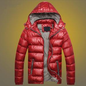 2023 Top Selling OEM Printed Canvas Puffer <b>Jacket</b> for <b>Men</b> Customized Logo Winter Waterproof Hooded - Product Image 2