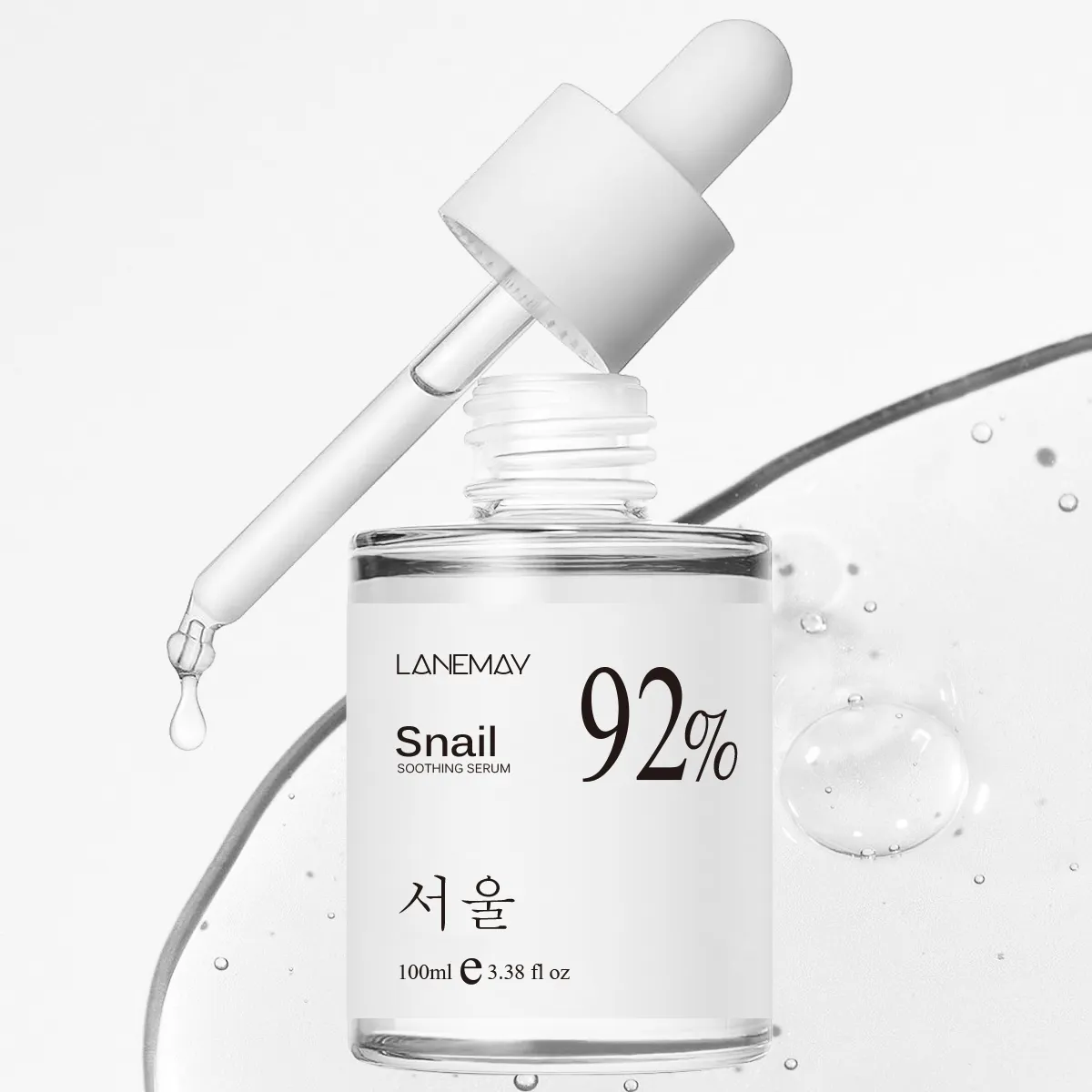 Wholesale Korea Moisturizing Whitening Essence Anti Wrinkle Fading Blemishes Fine Lines Pores Shrink Snail Mucin Skin Skin Serum
