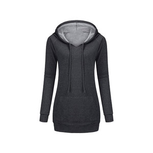 Buena calidad Streetwear Color sólido Fleece bordado personalizado Zip up chaqueta con capucha - Product Image 2