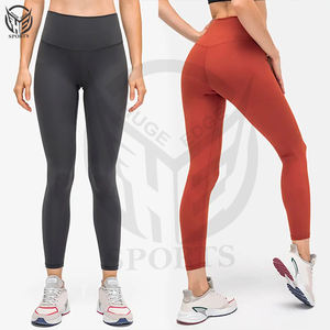 Cintura alta secado rápido Suave 4 vías estiramiento transpirable Yoga correr gimnasio entrenamiento ejercicio Leggings Fitness entrenamiento deportes Pantalones - Product Image 2