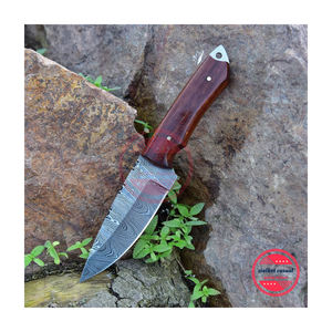 ถุงมีดล่าสัตว์ดามัสกัส | วัสดุคุณภาพสูงการล่าสัตว์แบบโฮมเมดไม่พับเก็บได้มีดคมมีดโลโก้ที่กำหนดเอง - Product Image 2