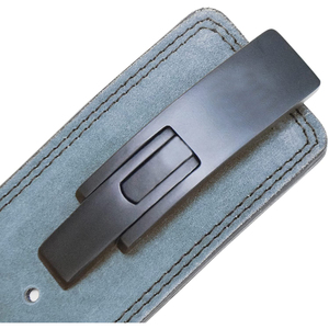 Wholesale Leather Weightlifting Belt with Lever Buckle Suede Powerlifting <b>Back</b> <b>Support</b> Gym Training Belt Custom Branding - Product Image 4