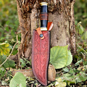 Cuchillos de Caza Personalizados al por Mayor a Precio Económico, Hechos a Medida, con Mango de Madera y Hoja de Acero Damasco Inoxidable - Los Más Vendidos con 3 Años de Garantía - Product Image 3