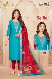 Nouvel ensemble Kurti pour femmes à la mode avec broderie numérique Buti Jequrd Export-vêtements indiens et pakistanais - Product Image 5