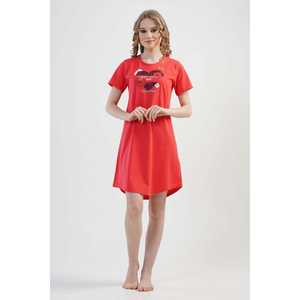 Robe décontractée BAYAN O YAKA KISA KOL ETEGI OVAL TUNIK - Product Image 6