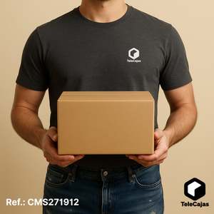 Economical 27x19x12 cm <b>Brown</b> Corrugated Board Cardboard <b>Box</b> with Matt Lamination Functional for Shipping and Storage - Product Image 3