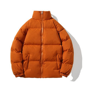 High Quality <b>Men's</b> Winter puffer <b>jacket</b> Custom Stand Collar <b>Casual</b> Outerwear with Canvas Fabric New High Street Style - Product Image 5
