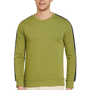 Sudaderas de Hombre de Alta Calidad 100% Algodón, Color Sólido, Teñido Liso, Transpirable, Cortavientos, para Invierno, al por Mayor - Product Image 1