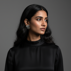 Amber Diamond Drop <b>Earrings</b> in 925 Sterling Silver <b>Earrings</b> Jewellery for Women and Girls Waer in Wedding Party, Hldi, Mehendi - Product Image 3