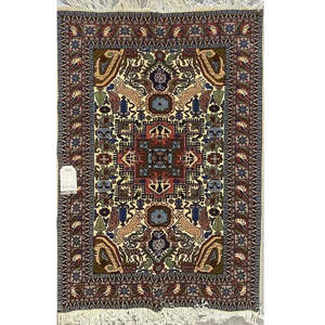 Alfombra persa Ardabil única en su tipo de 6'4 x 4'3 - Product Image 1