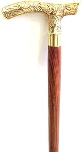 ไม้เท้าและไม้ค้ำยันไม้แบบทันสมัย - แข็งแรง น้ำหนักเบา พร้อมด้ามจับรูปตัว T รับน้ำหนักได้ 250 ปอนด์ ผิวเรียบเนียน สำหรับการพยุงตัวในชีวิตประจำวัน ราคาประหยัด - Product Image 2