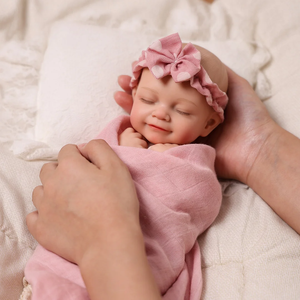 Boneca Reborn Mini de Silicone Completo de 12 Polegadas, Modelo Realista de Bebê Dormindo para Crianças - Product Image 2