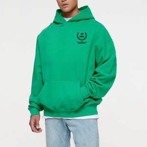 Sudadera con Capucha Lisa de Alta Calidad con Logotipo Personalizado al por Mayor del Fabricante, Sudadera Corta Holgada de Felpa Francesa Vintage para Hombre - Product Image 2